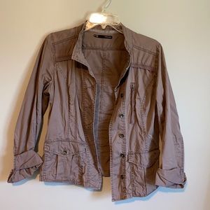 Medium purple grey spring jacket Maurices M